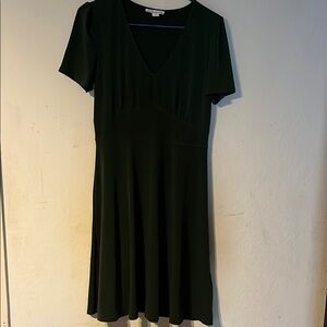 Essentials Dark Green Midi Dress
